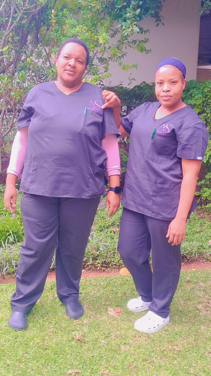 Two NorthServices Care staff members in uniform